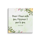 John 14:27 Bible Verse, My peace Canvas Print Wall Art 16″×16″