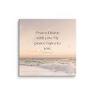 John 14:27 Bible Verse, not as the Canvas Print Wall Art 16″×16″