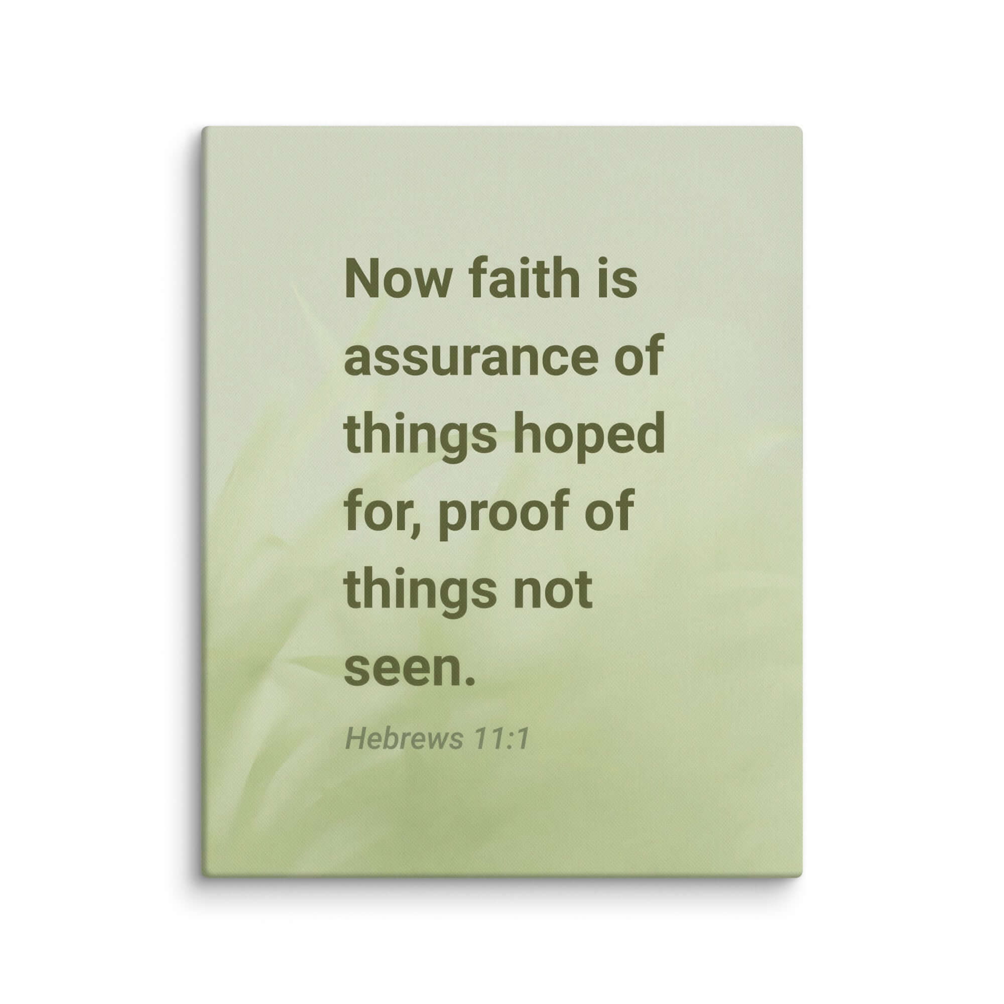 Hebrews 11:1 Bible Verse, faith is assurance Canvas Print Wall Art 16″×20″