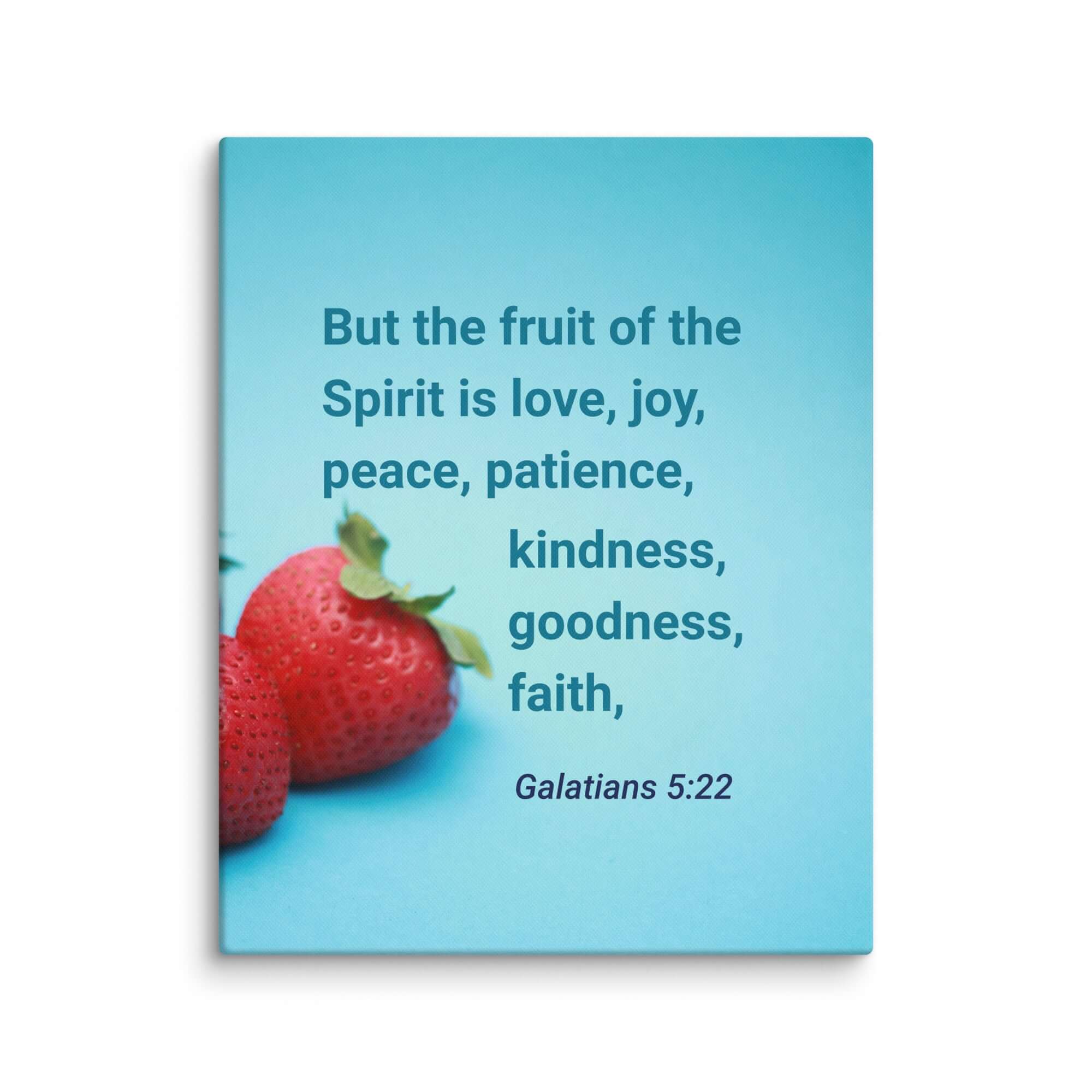 Galatians 5:22 Bible Verse, fruit of the Spirit Canvas Print Wall Art 16″×20″