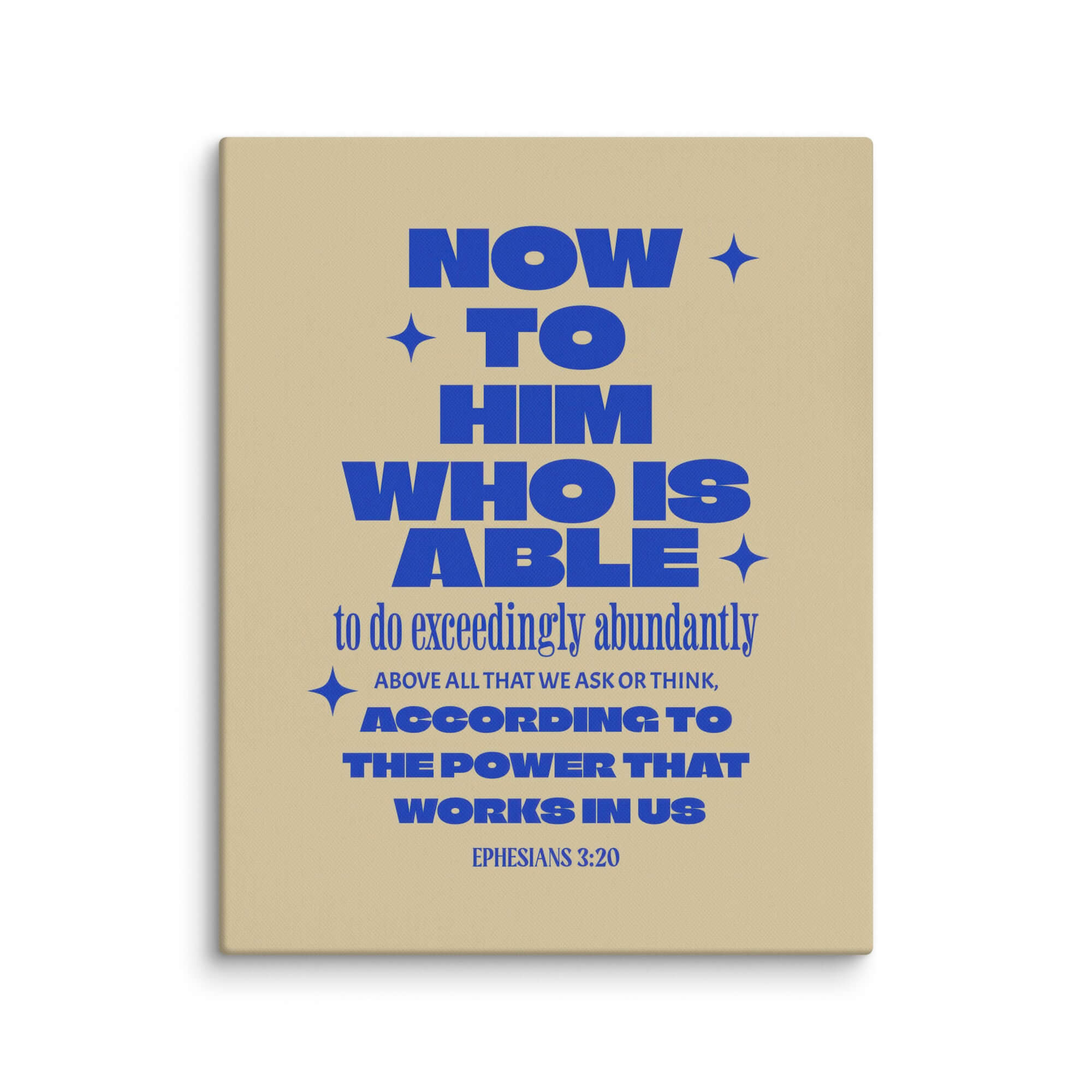 Ephesians 3:20 Bible Verse, power in us Canvas Print Wall Art 16″×20″