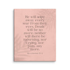 Revelation 21:4 Bible Verse, their eyes Canvas Print Wall Art 16″×20″