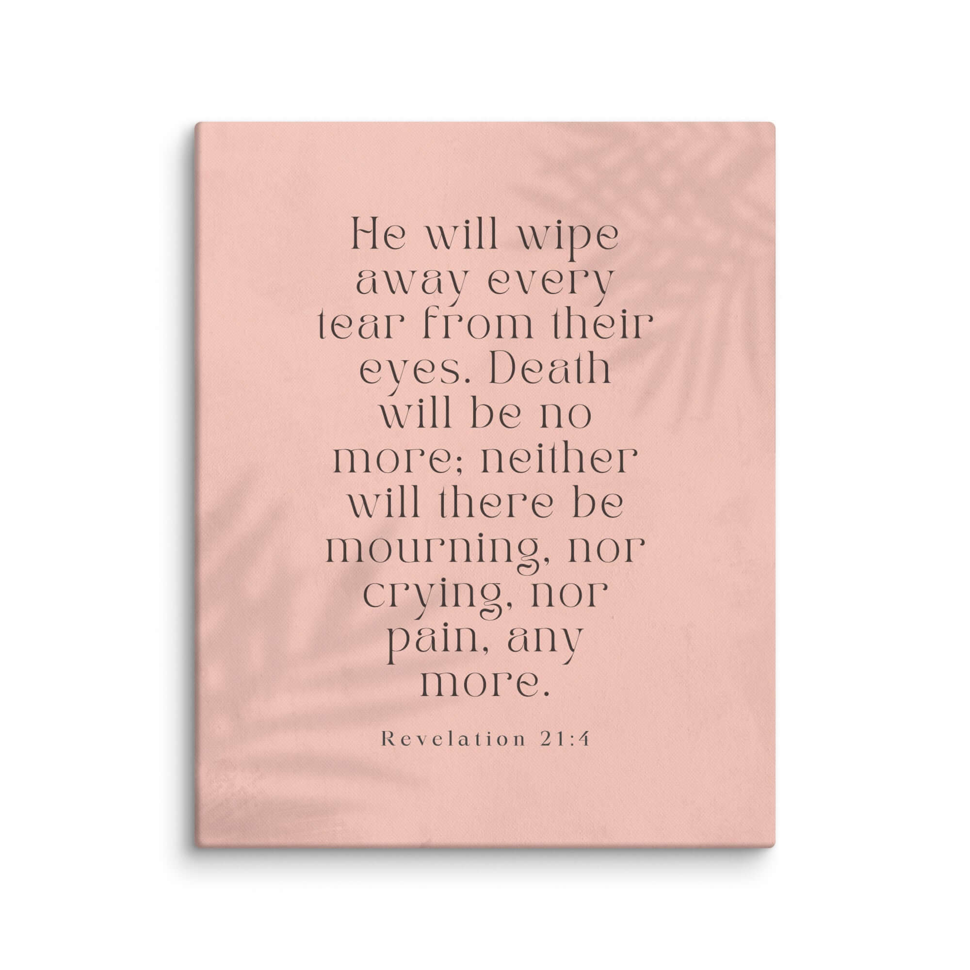 Revelation 21:4 Bible Verse, their eyes Canvas Print Wall Art 16″×20″