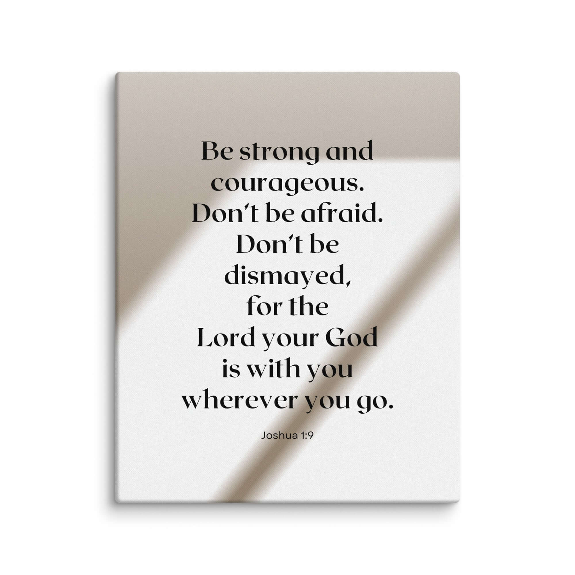 Joshua 1:9 Bible Verse, for the Lord Canvas Print Wall Art 16″×20″