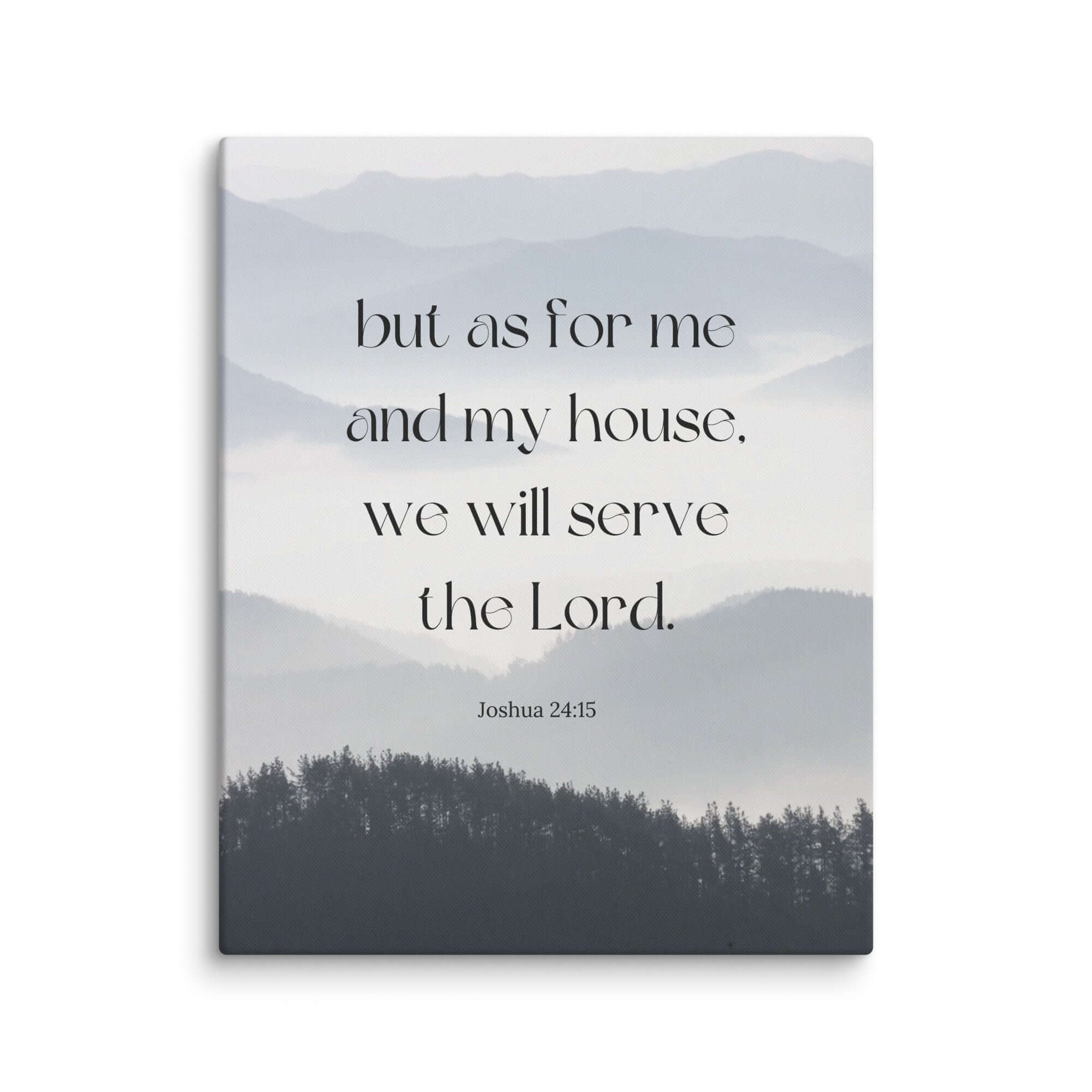 Joshua 24:15 Bible Verse, whom you Canvas Print Wall Art 16″×20″