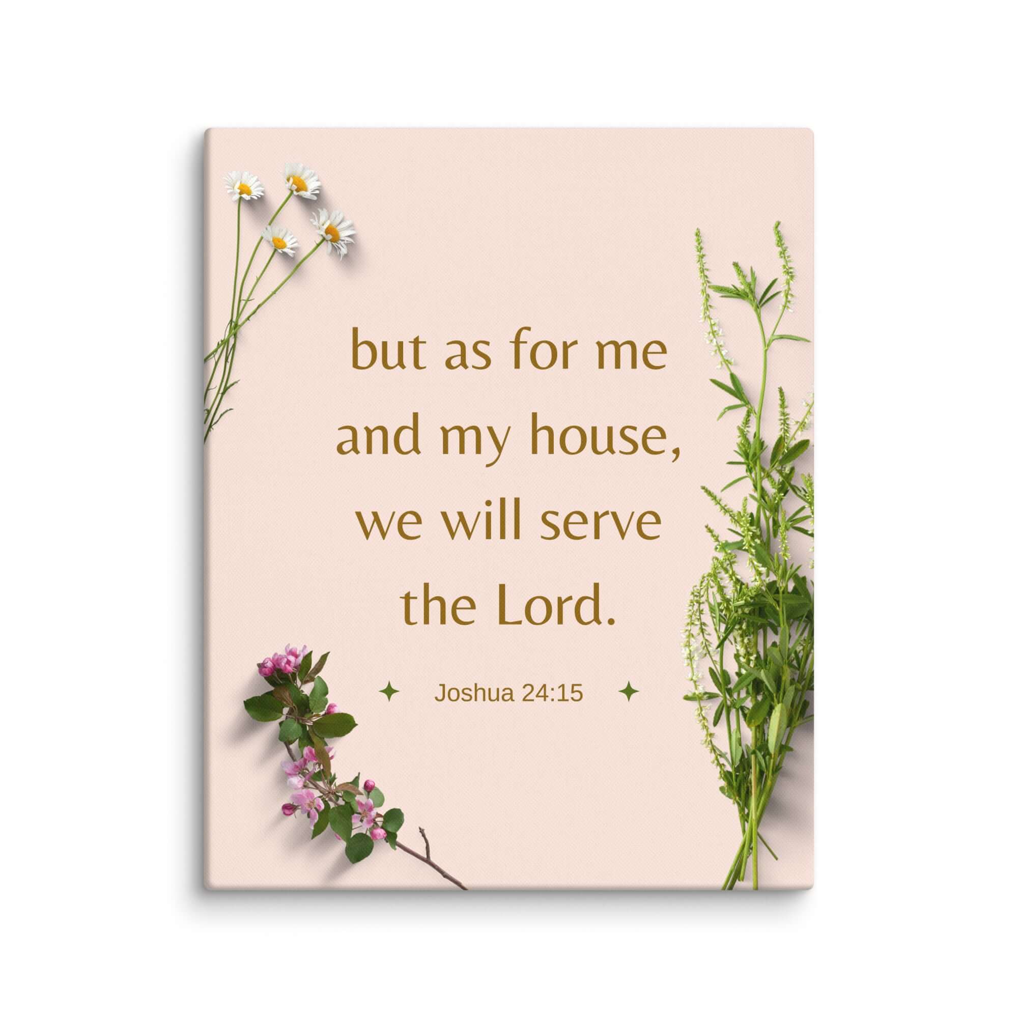 Joshua 24:15 Bible Verse, your fathers Canvas Print Wall Art 16″×20″