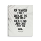 Romans 6:23 Bible Verse, eternal life Canvas Print Wall Art 16″×20″