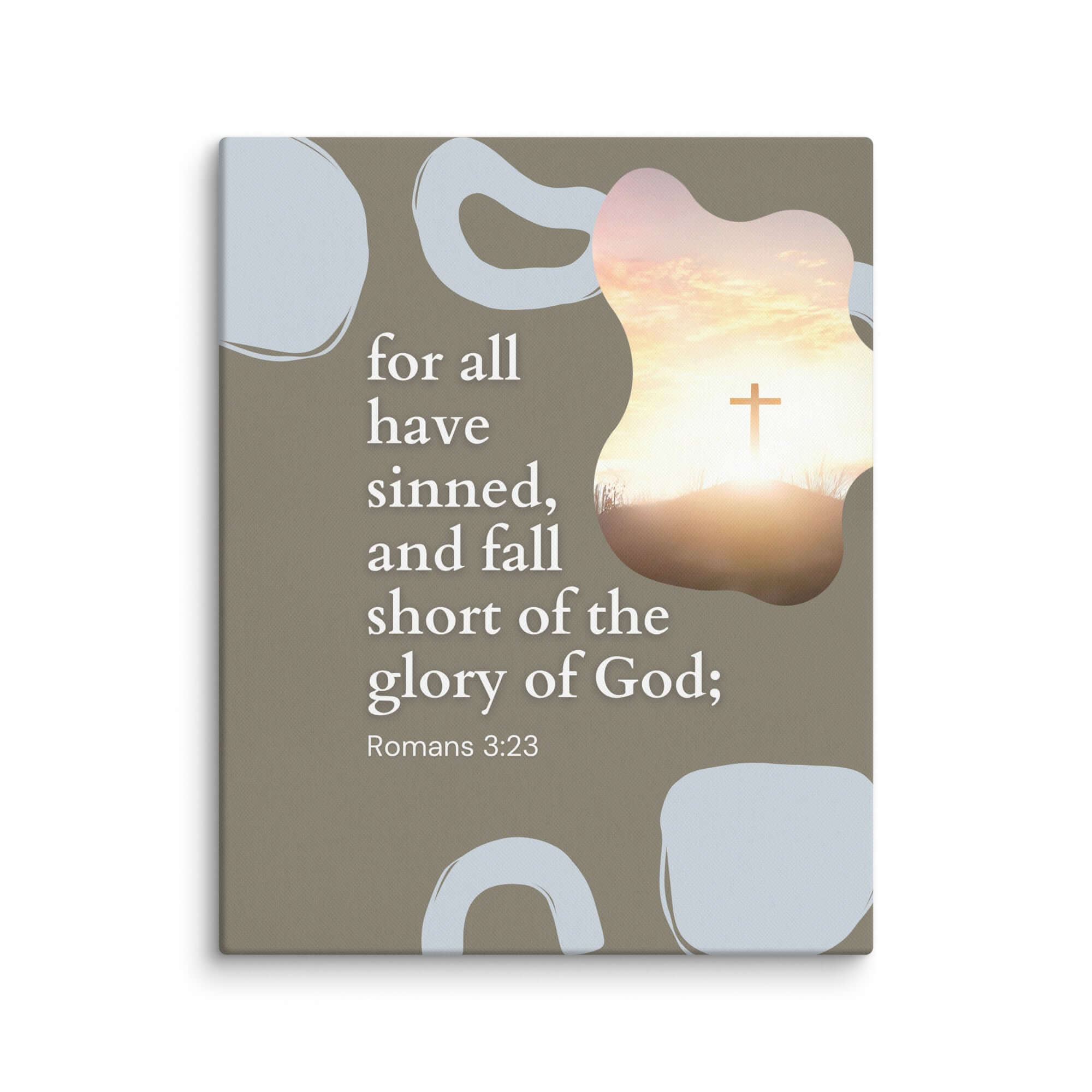 Romans 3:23 Bible Verse, the glory Canvas Print Wall Art 16″×20″