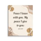 John 14:27 Bible Verse, Peace I Canvas Print Wall Art 16″×20″