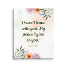 John 14:27 Bible Verse, with you Canvas Print Wall Art 16″×20″