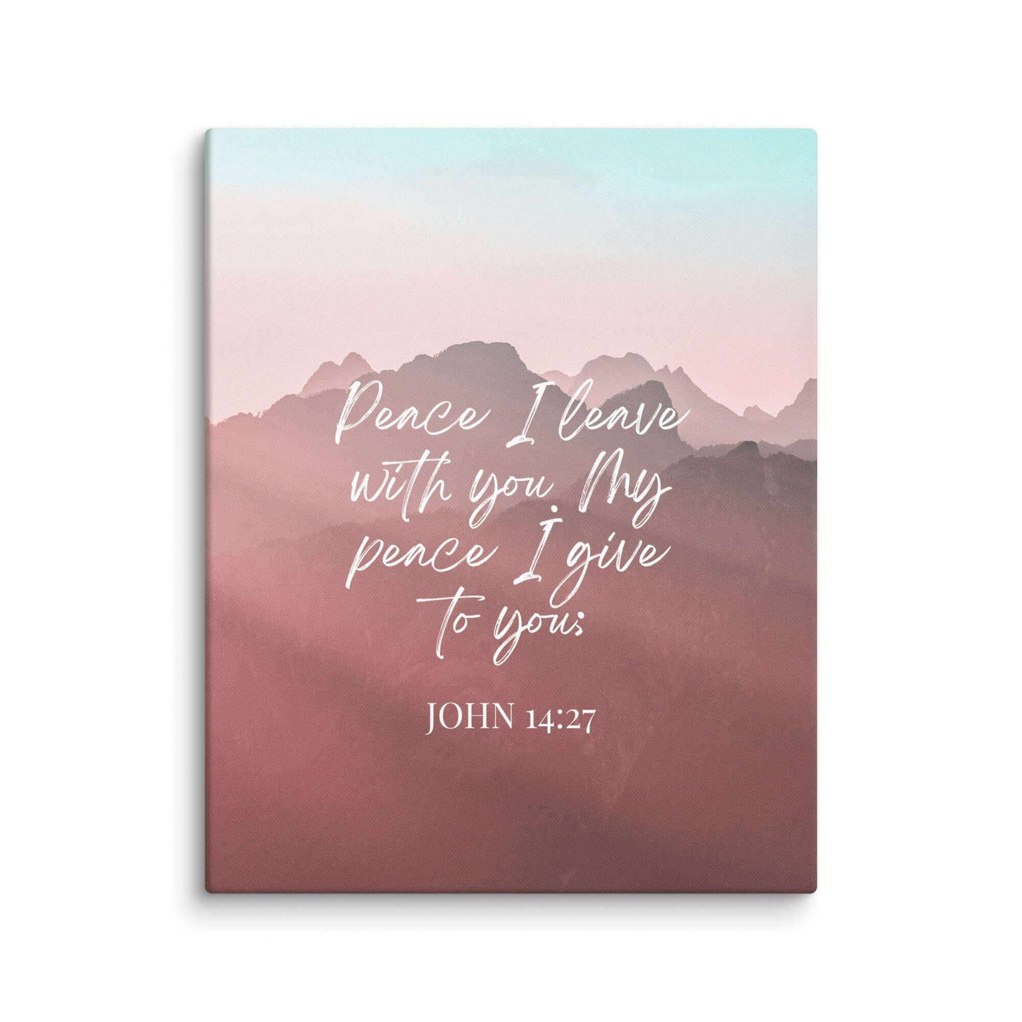 John 14:27 Bible Verse, I give you Canvas Print Wall Art 16″×20″