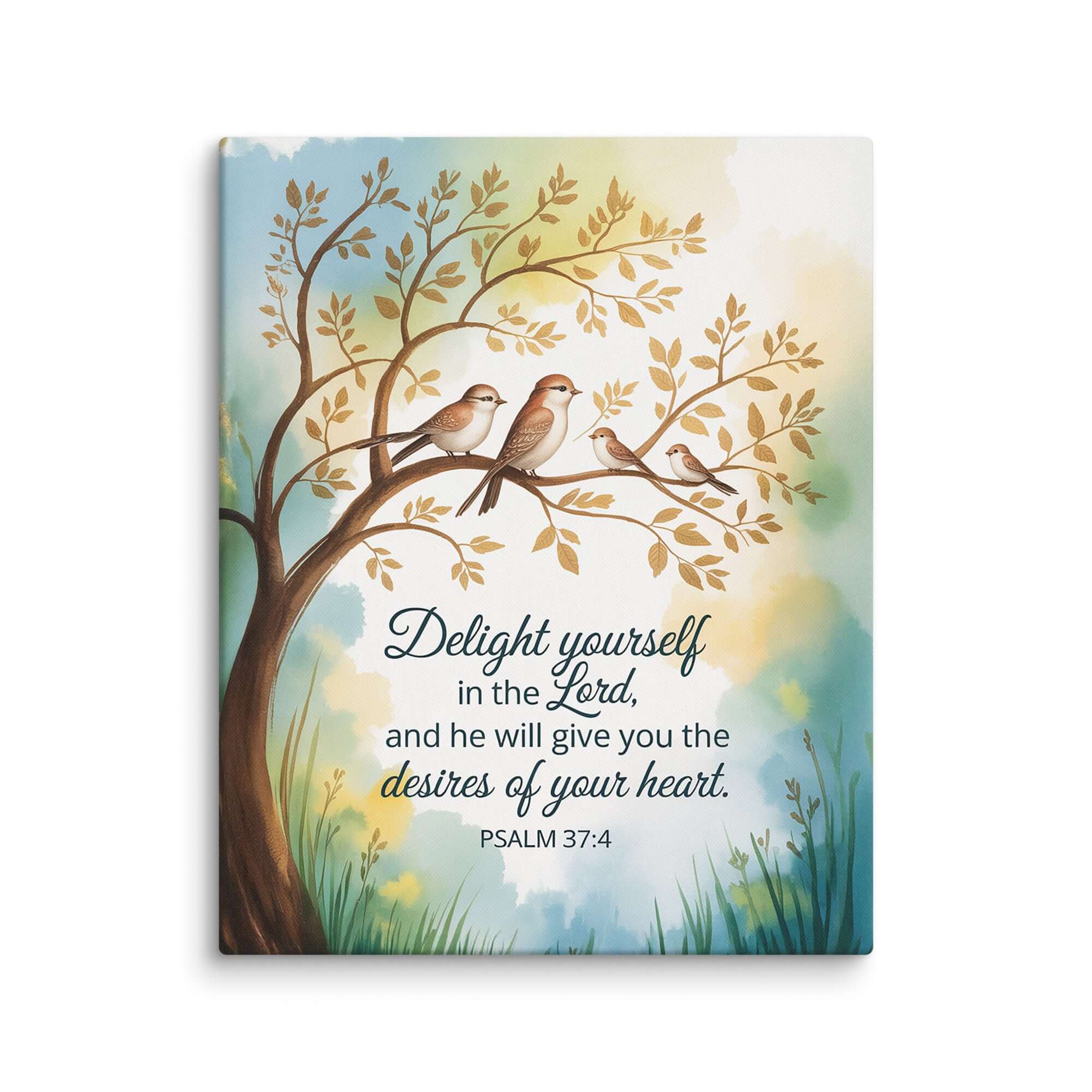 Psalm 37:4 Bible Verse, Yourself Canvas 16″×20″