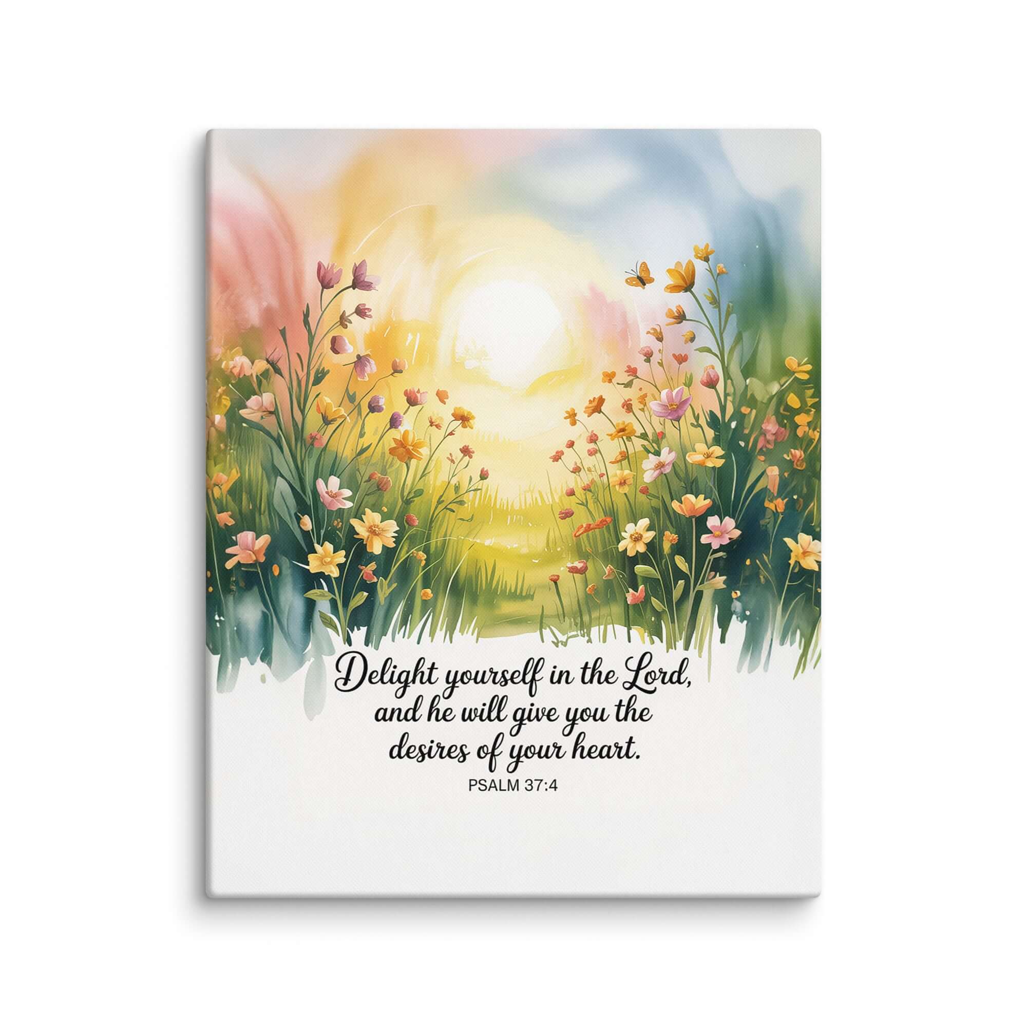 Psalm 37:4 Bible Verse, will give Canvas 16″×20″