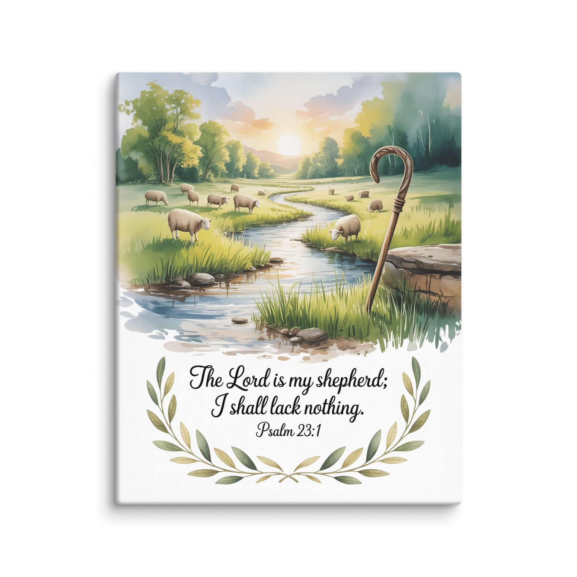 Psalm 23:1 Bible Verse, is my Canvas 16″×20″