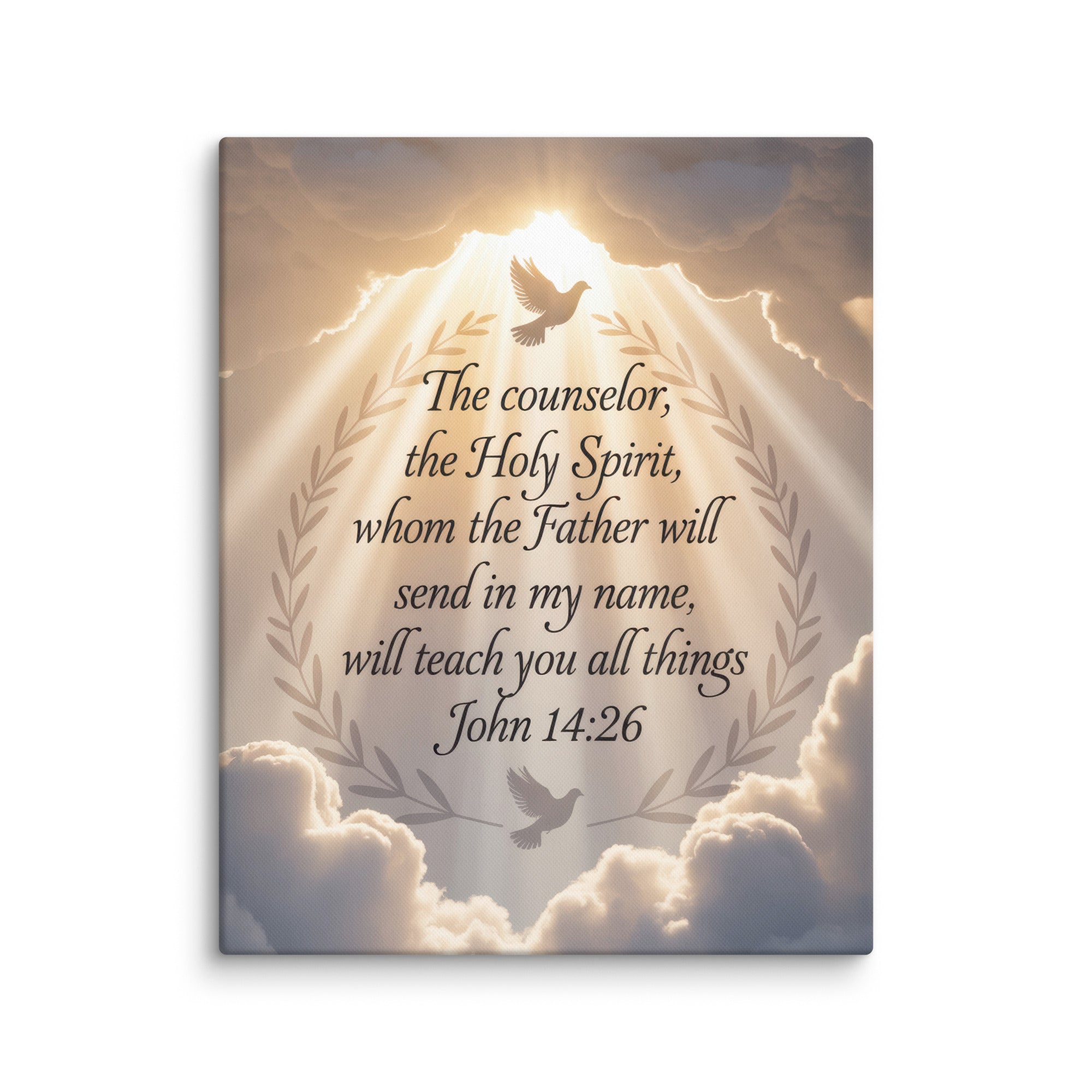 John 14:26 Bible Verse Counselor Canvas 16″×20″