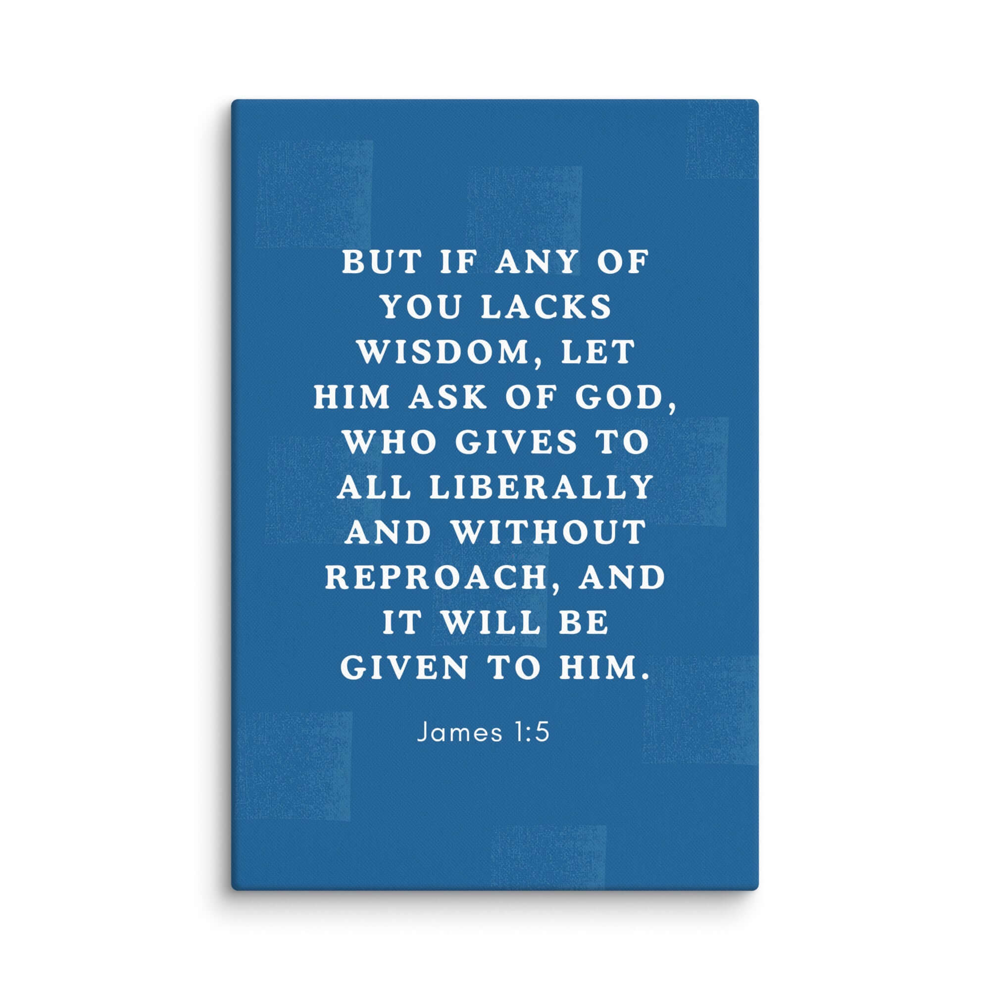 James 1:5 Bible Verse, gives to all Canvas Print Wall Art 16″×24″