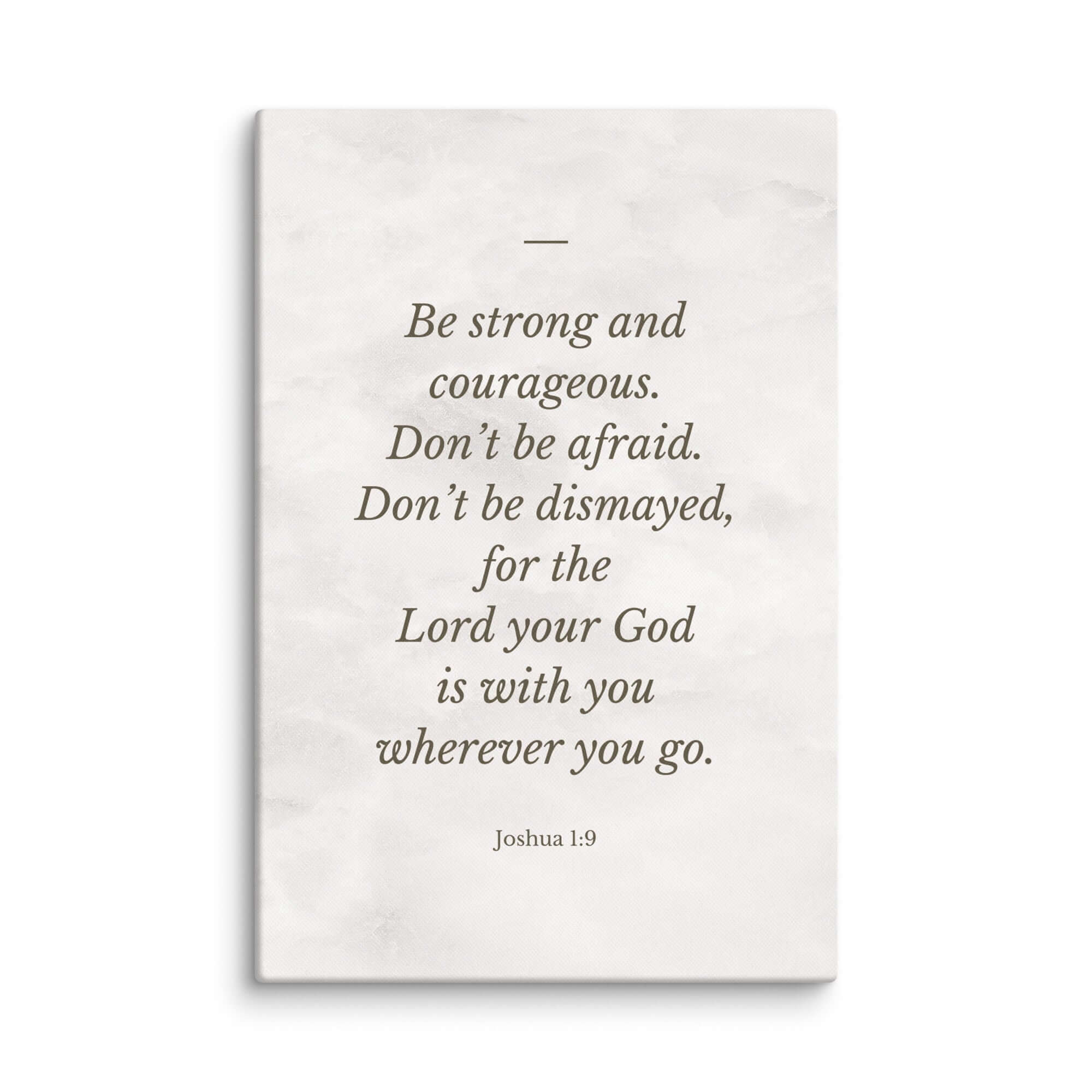 Joshua 1:9 Bible Verse, Be strong Canvas Print Wall Art 16″×24″