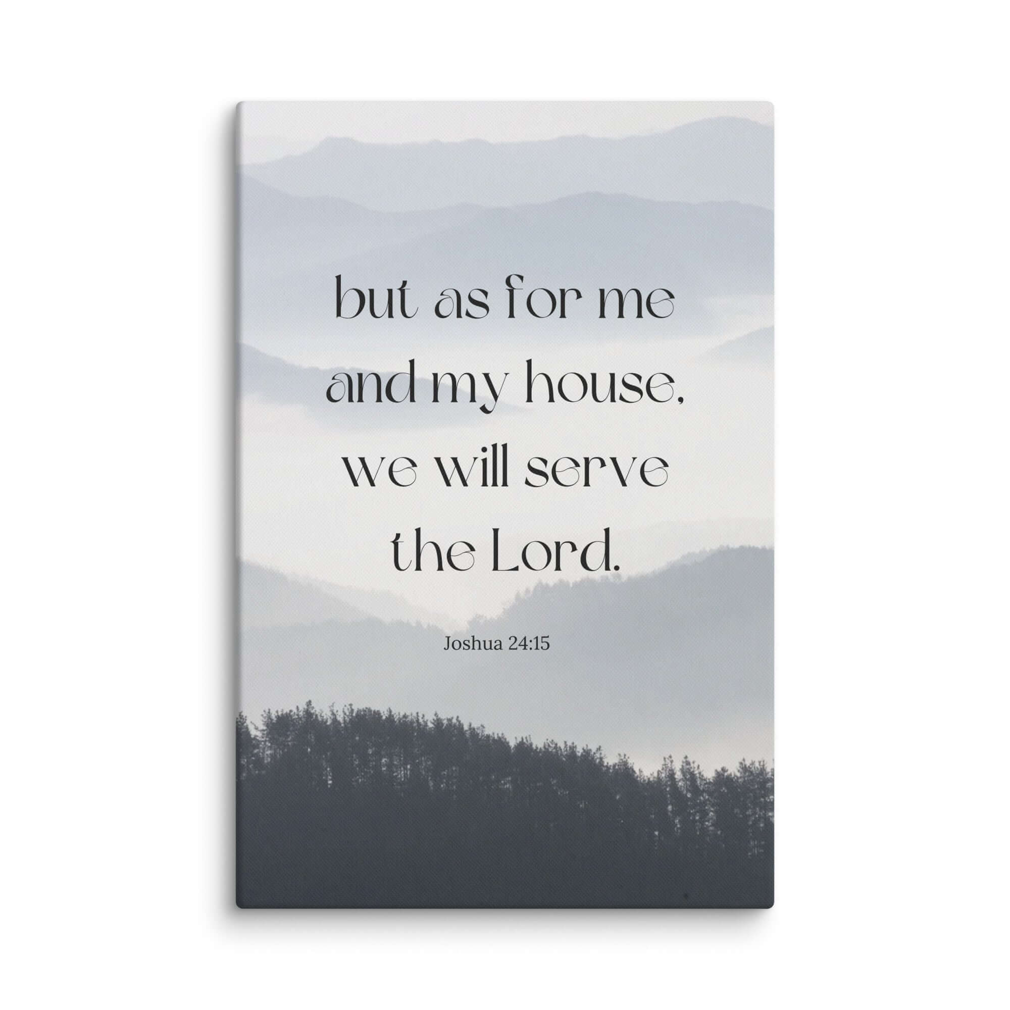 Joshua 24:15 Bible Verse, whom you Canvas Print Wall Art 16″×24″