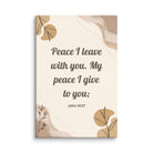 John 14:27 Bible Verse, Peace I Canvas Print Wall Art 16″×24″