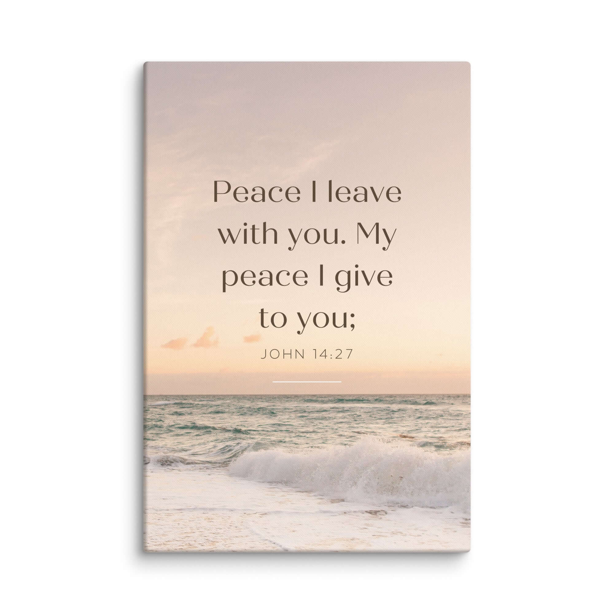 John 14:27 Bible Verse, not as the Canvas Print Wall Art 16″×24″