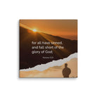 Romans 3:23 Bible Verse, of God Canvas Print Wall Art 18″×18″