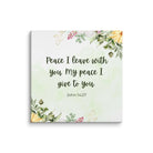 John 14:27 Bible Verse, My peace Canvas Print Wall Art 18″×18″