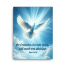 John 14:26 Bible Verse, Holy Spirit Dove Canvas Print Wall Art 18″×24″