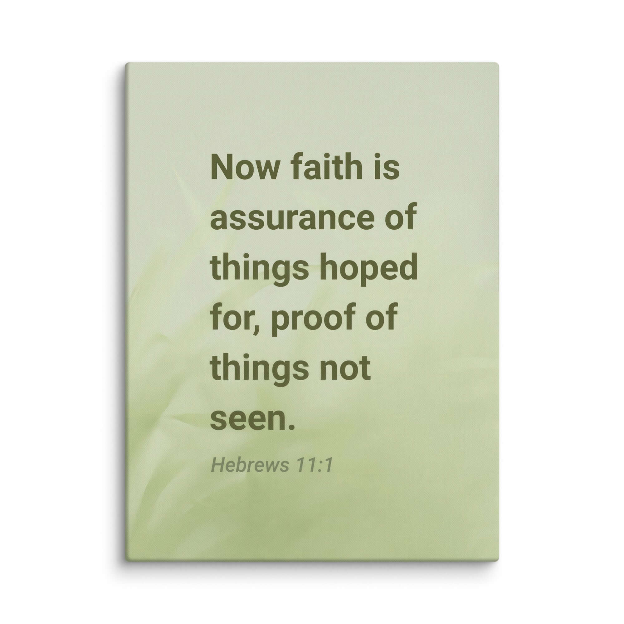 Hebrews 11:1 Bible Verse, faith is assurance Canvas Print Wall Art 18″×24″