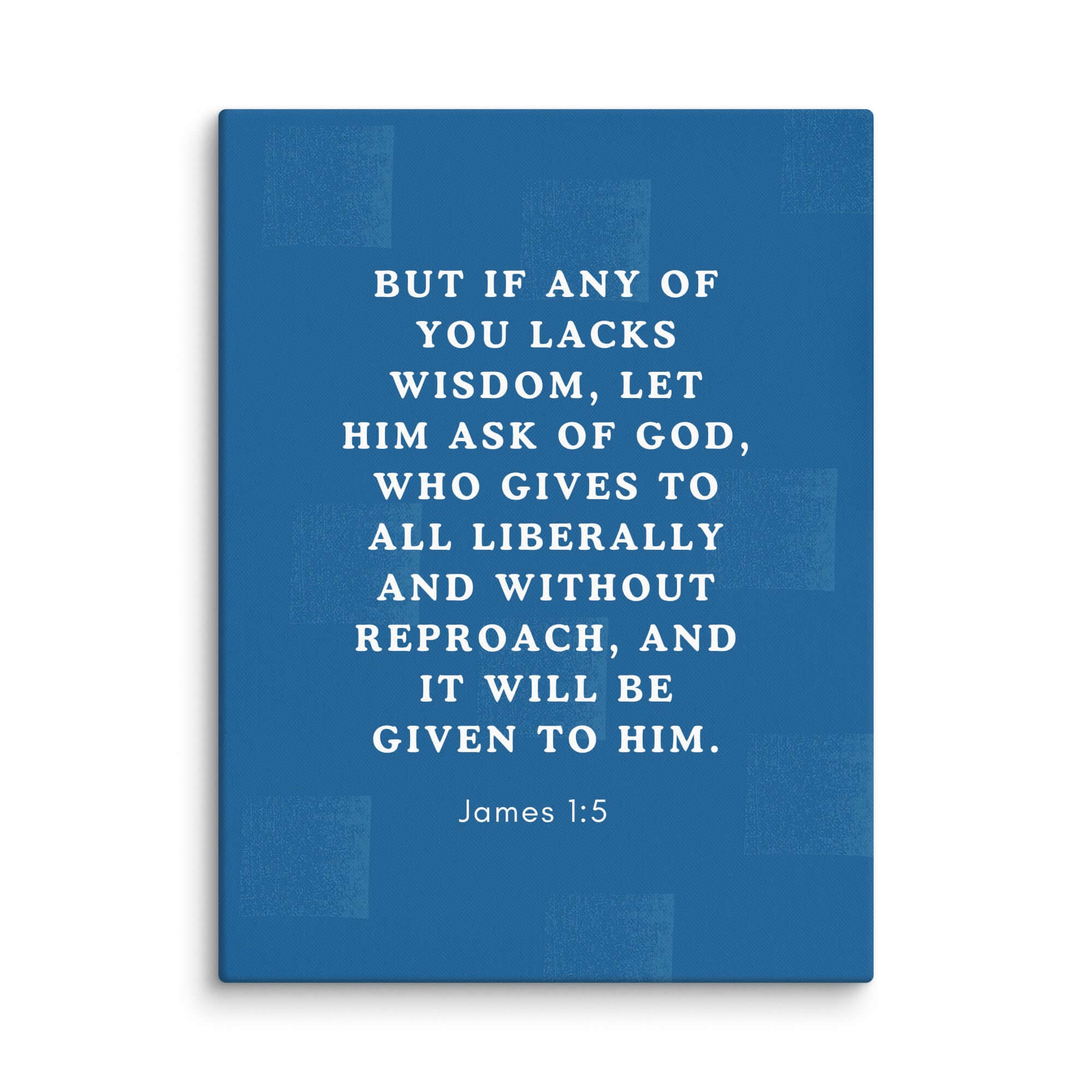 James 1:5 Bible Verse, gives to all Canvas Print Wall Art 18″×24″
