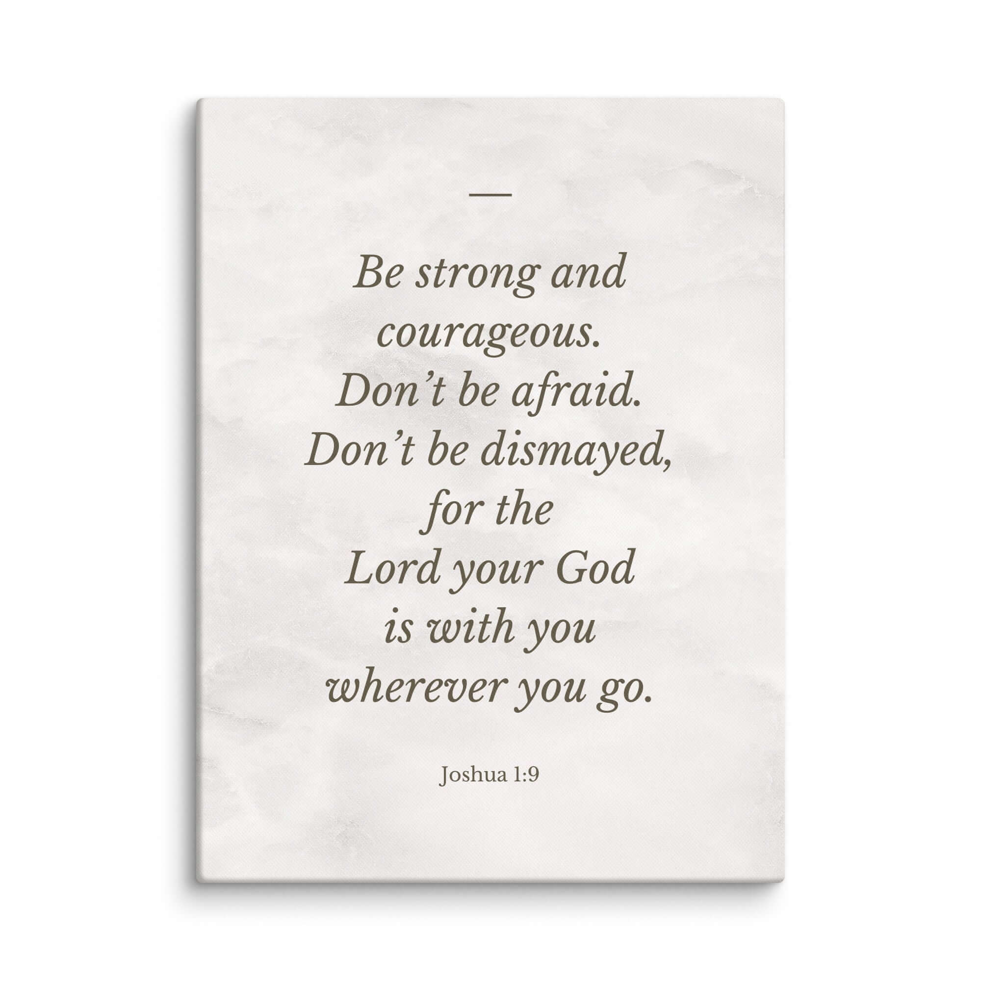 Joshua 1:9 Bible Verse, Be strong Canvas Print Wall Art 18″×24″