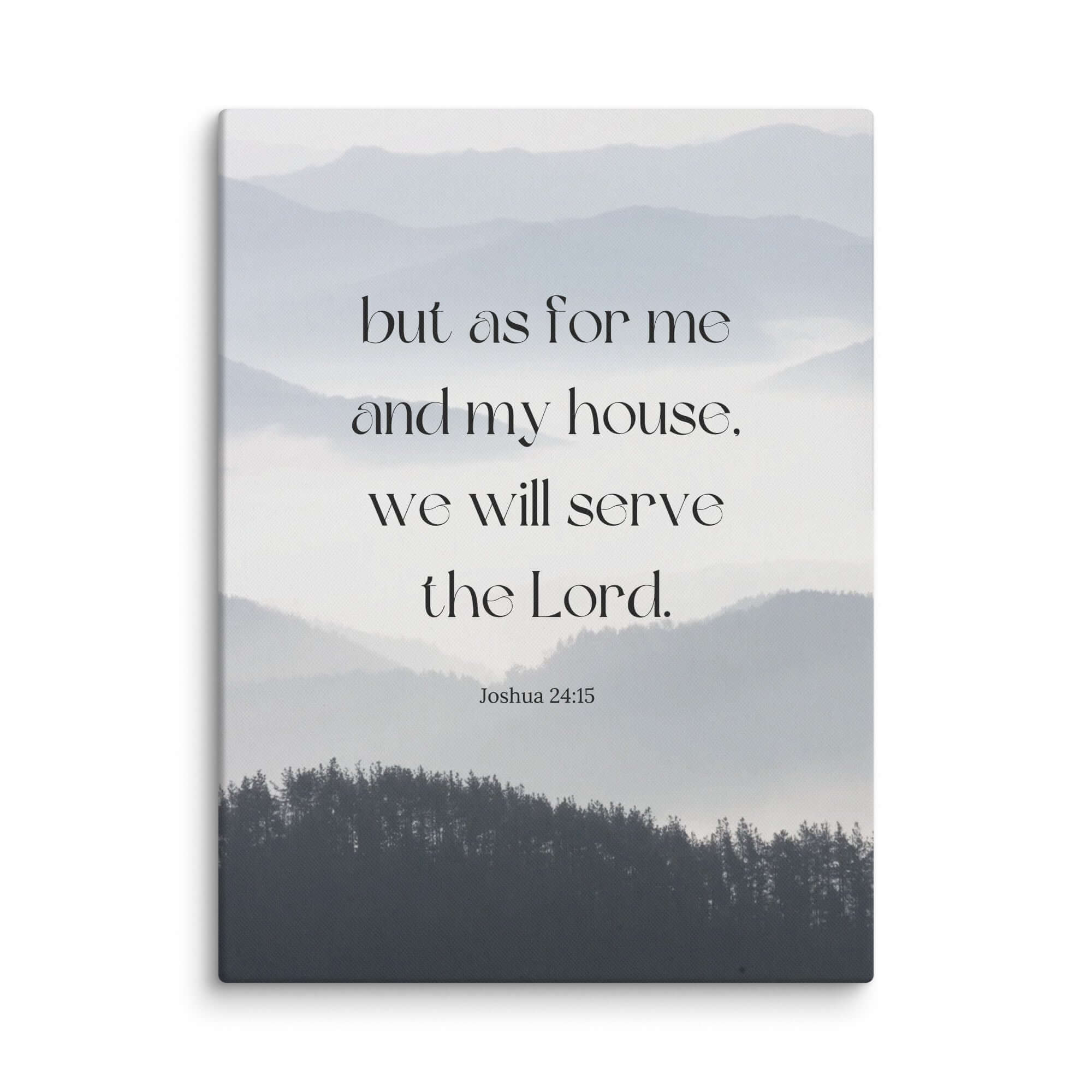 Joshua 24:15 Bible Verse, whom you Canvas Print Wall Art 18″×24″