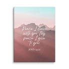 John 14:27 Bible Verse, I give you Canvas Print Wall Art 18″×24″