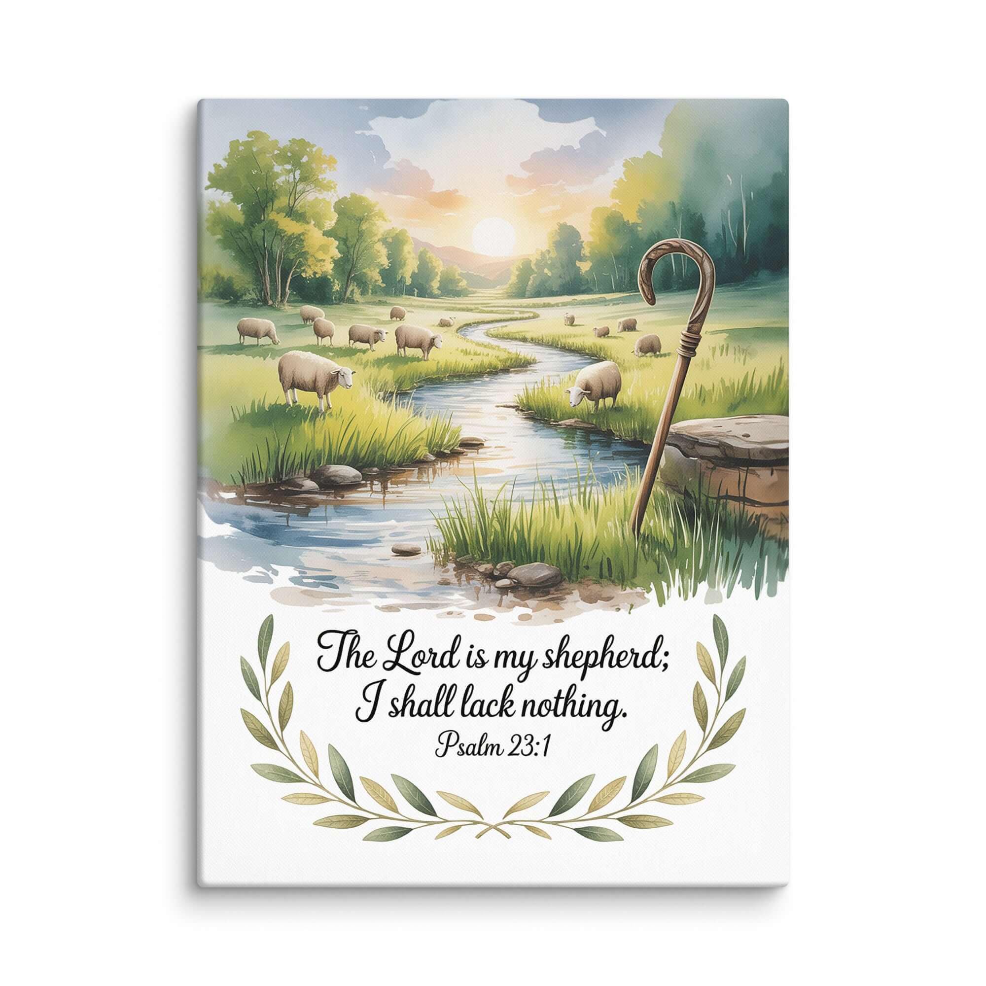 Psalm 23:1 Bible Verse, is my Canvas 18″×24″