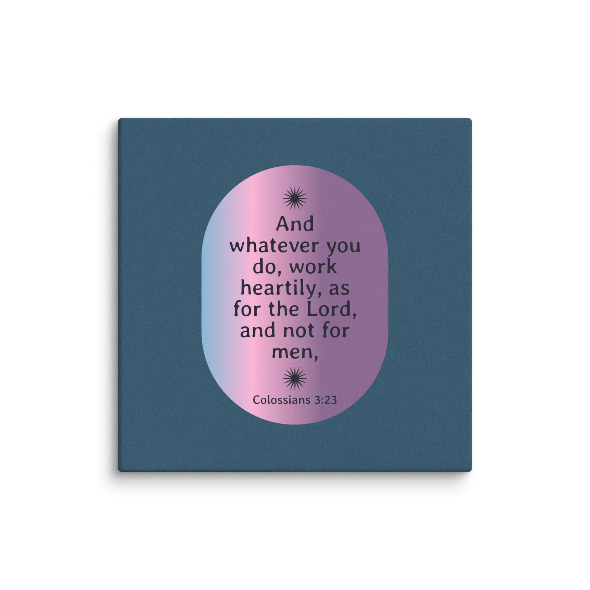 Colossians 3:23 Bible Verse, work heartily Canvas Print Wall Art 20″×20″