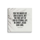 Romans 6:23 Bible Verse, eternal life Canvas Print Wall Art 20″×20″