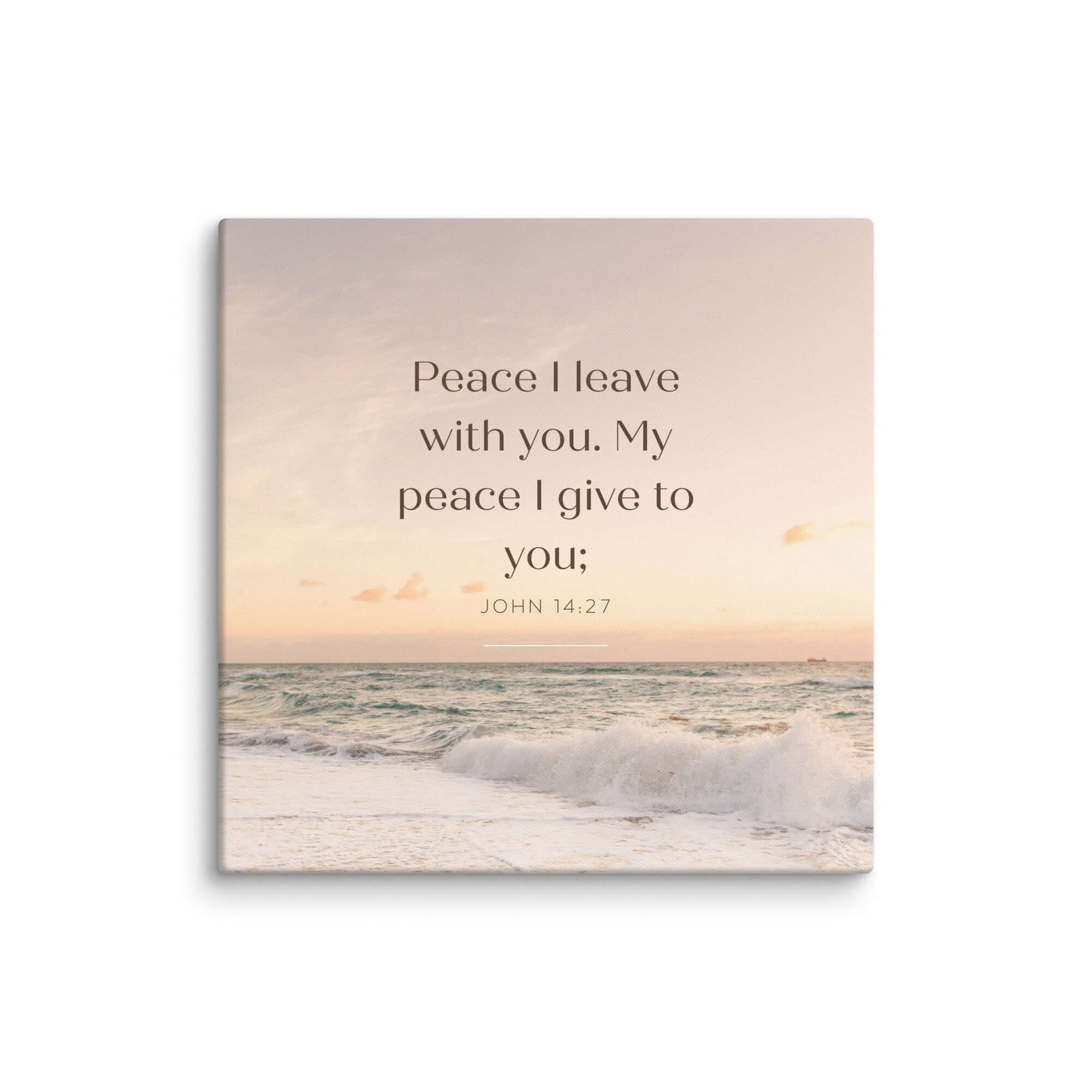 John 14:27 Bible Verse, not as the Canvas Print Wall Art 20″×20″