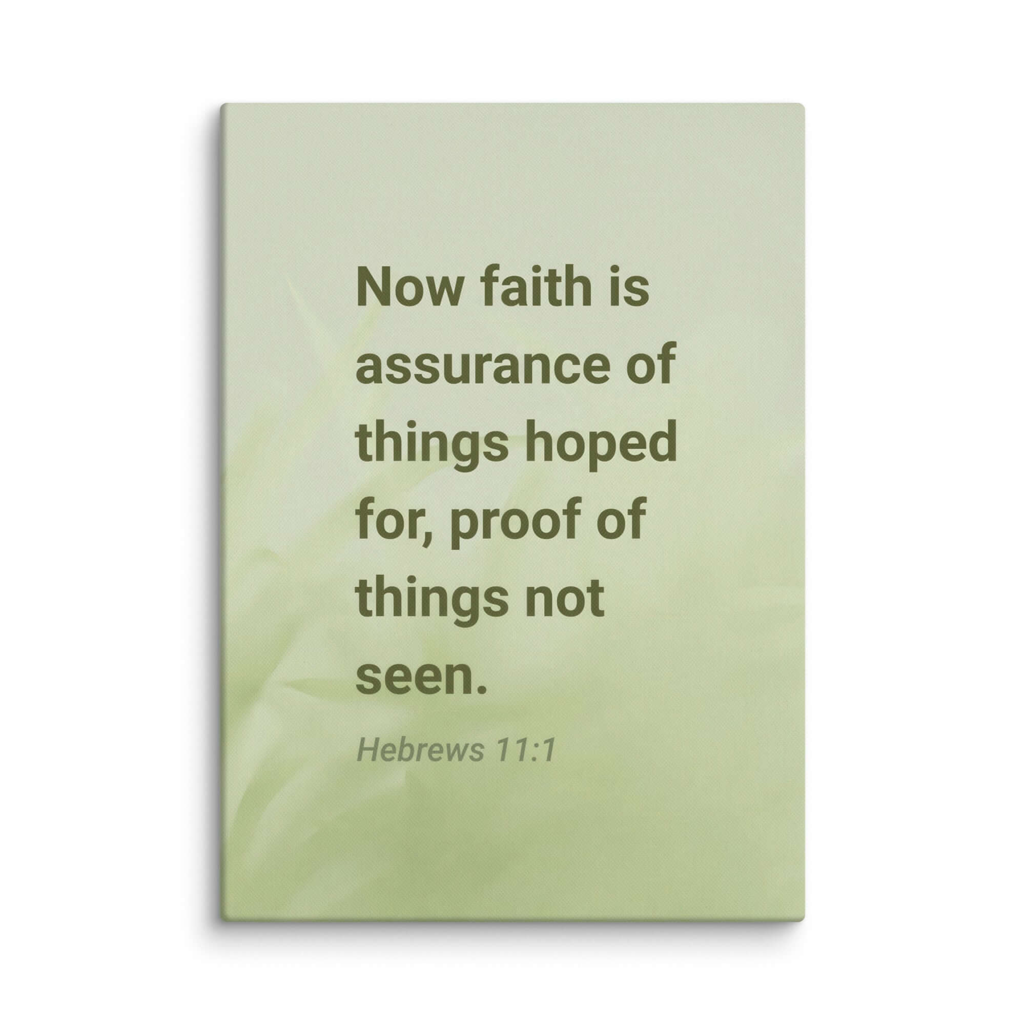 Hebrews 11:1 Bible Verse, faith is assurance Canvas Print Wall Art 20″×28″