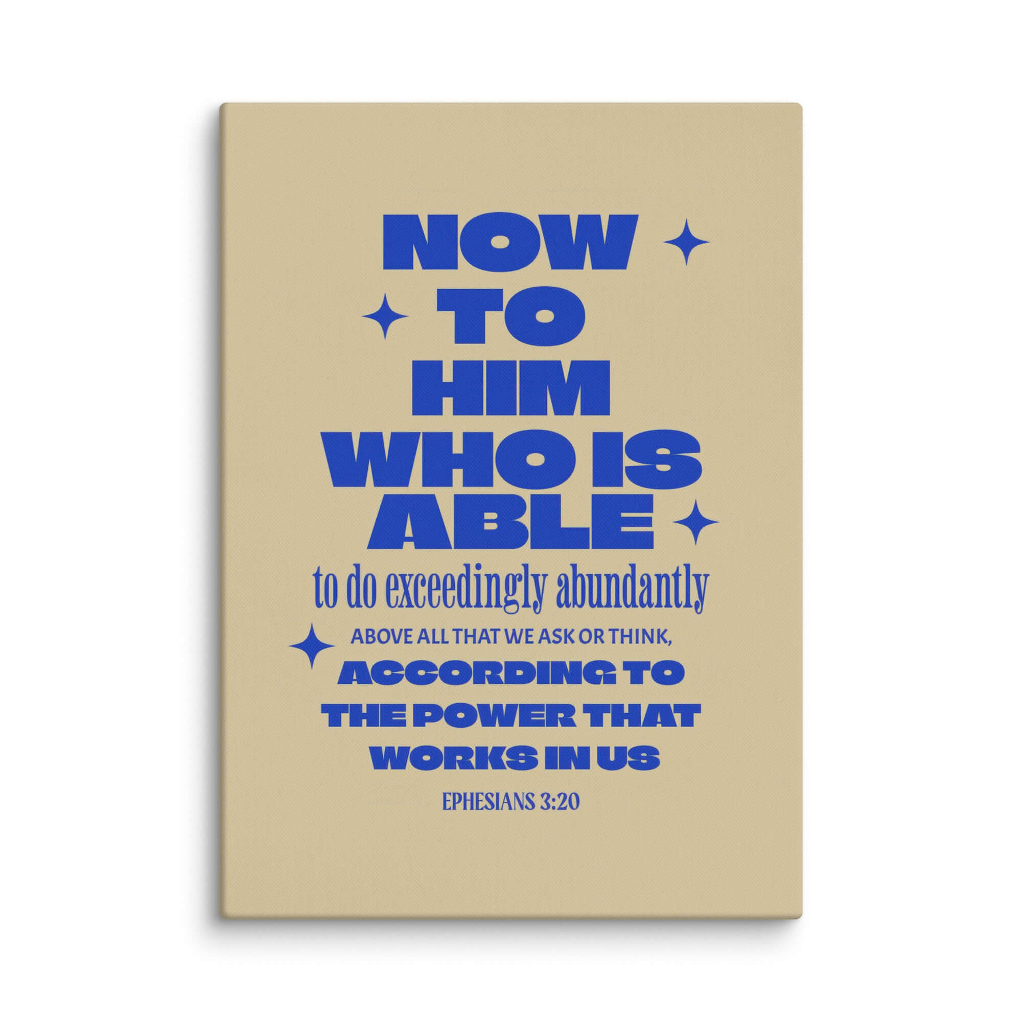 Ephesians 3:20 Bible Verse, power in us Canvas Print Wall Art 20″×28″