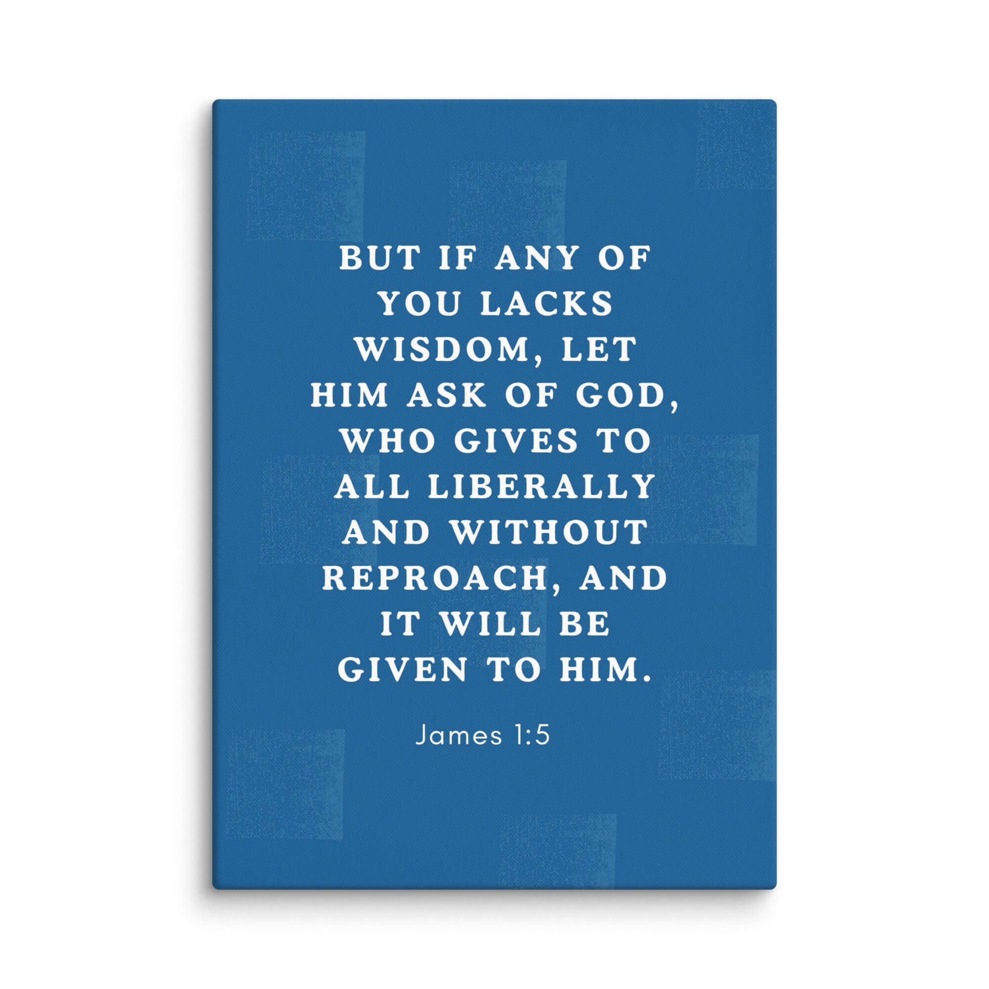James 1:5 Bible Verse, gives to all Canvas Print Wall Art 20″×28″