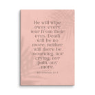 Revelation 21:4 Bible Verse, their eyes Canvas Print Wall Art 20″×28″