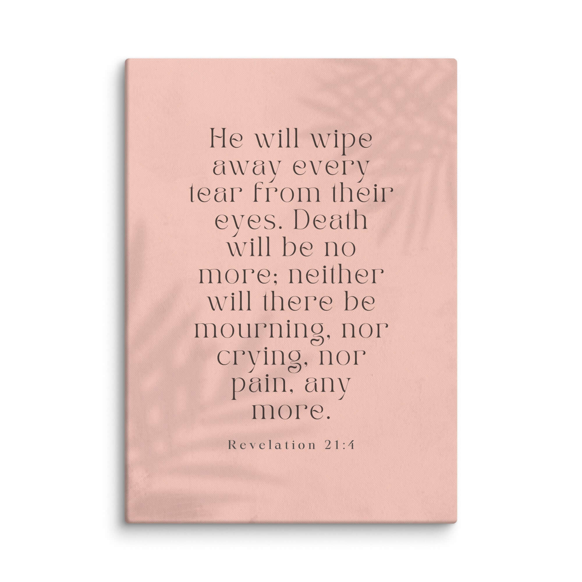 Revelation 21:4 Bible Verse, their eyes Canvas Print Wall Art 20″×28″