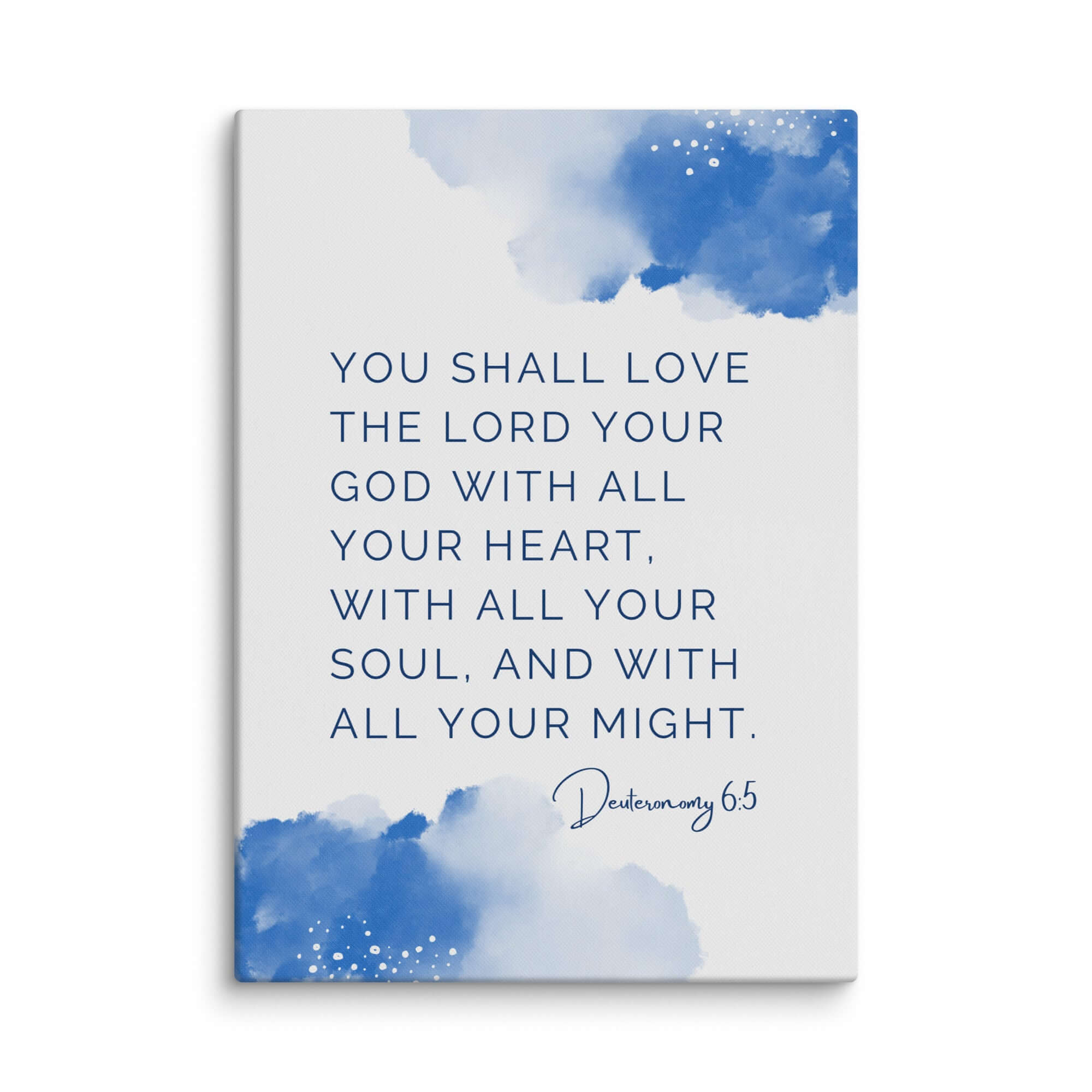 Deuteronomy 6:5 Bible Verse, your God Canvas Print Wall Art 20″×28″