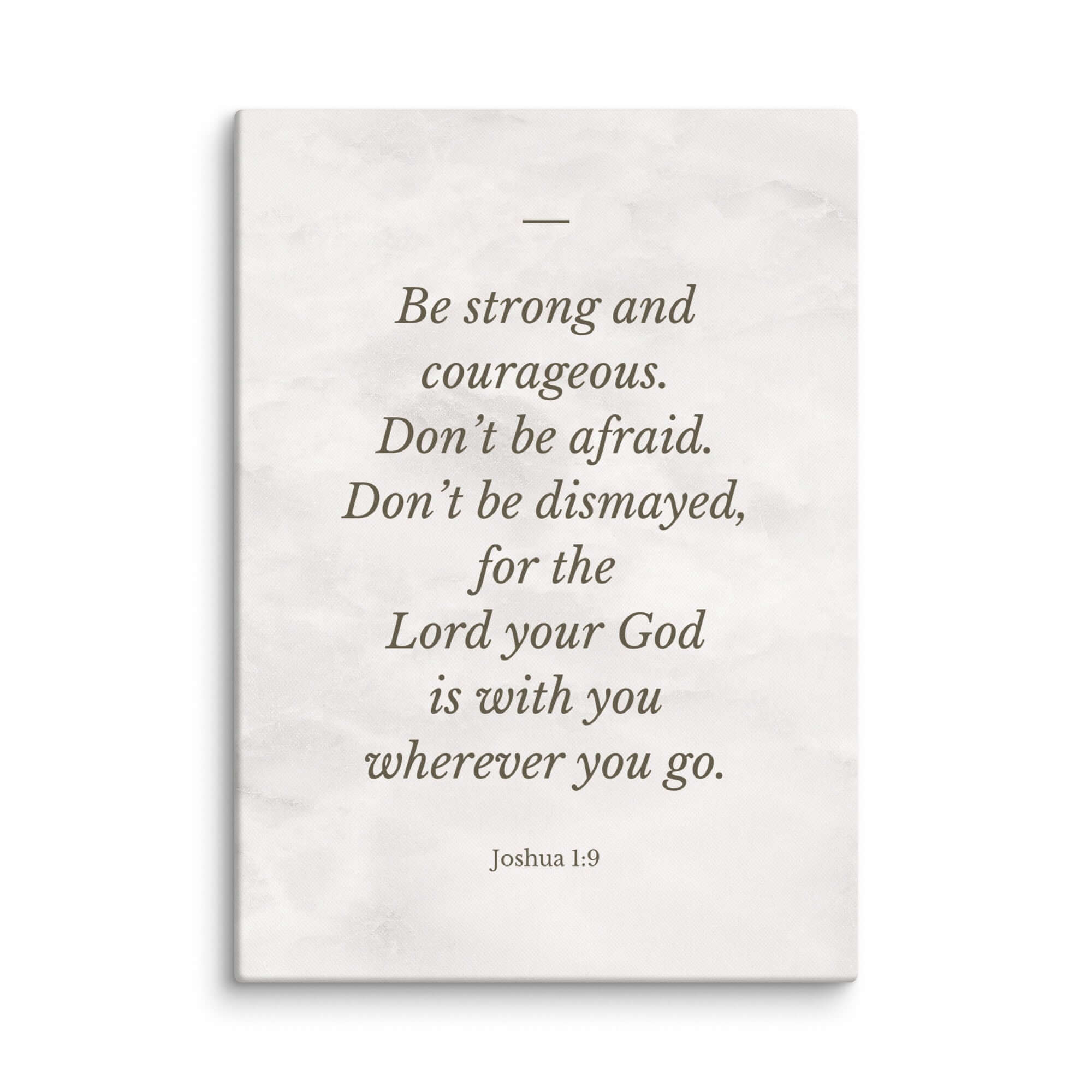 Joshua 1:9 Bible Verse, Be strong Canvas Print Wall Art 20″×28″