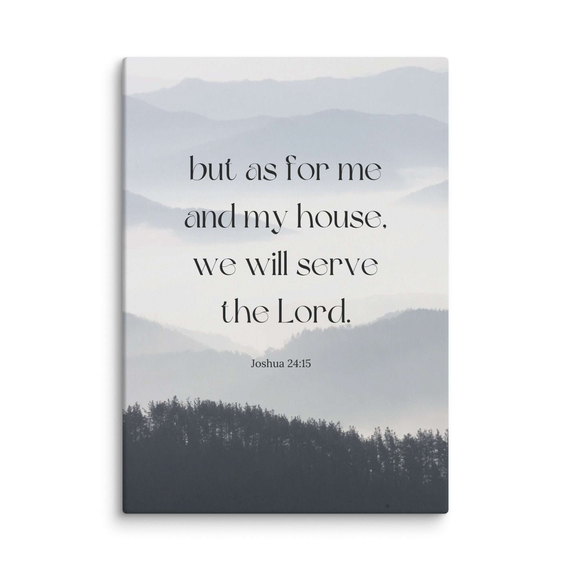 Joshua 24:15 Bible Verse, whom you Canvas Print Wall Art 20″×28″