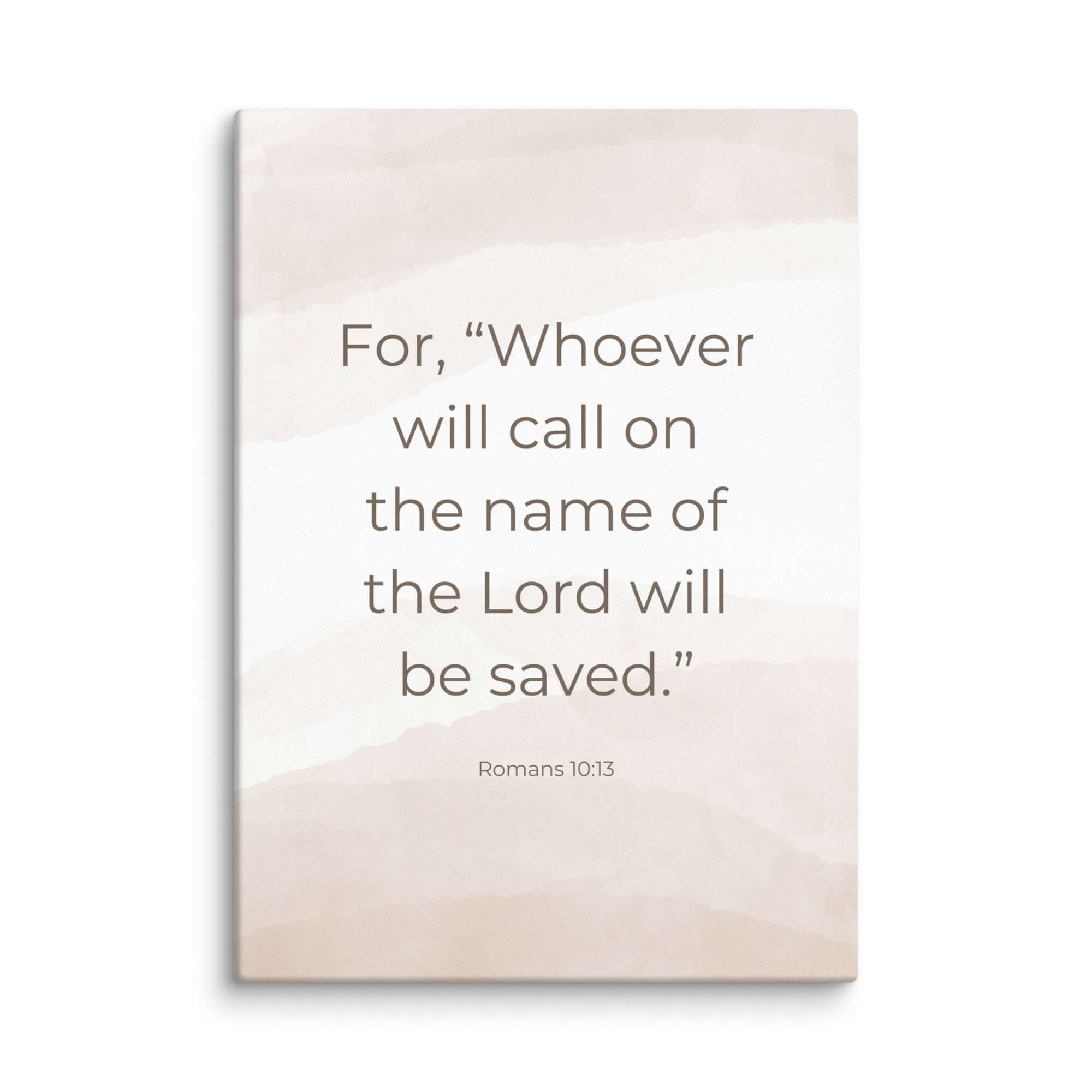 Romans 10:13 Bible Verse, the name Canvas Print Wall Art 20″×28″