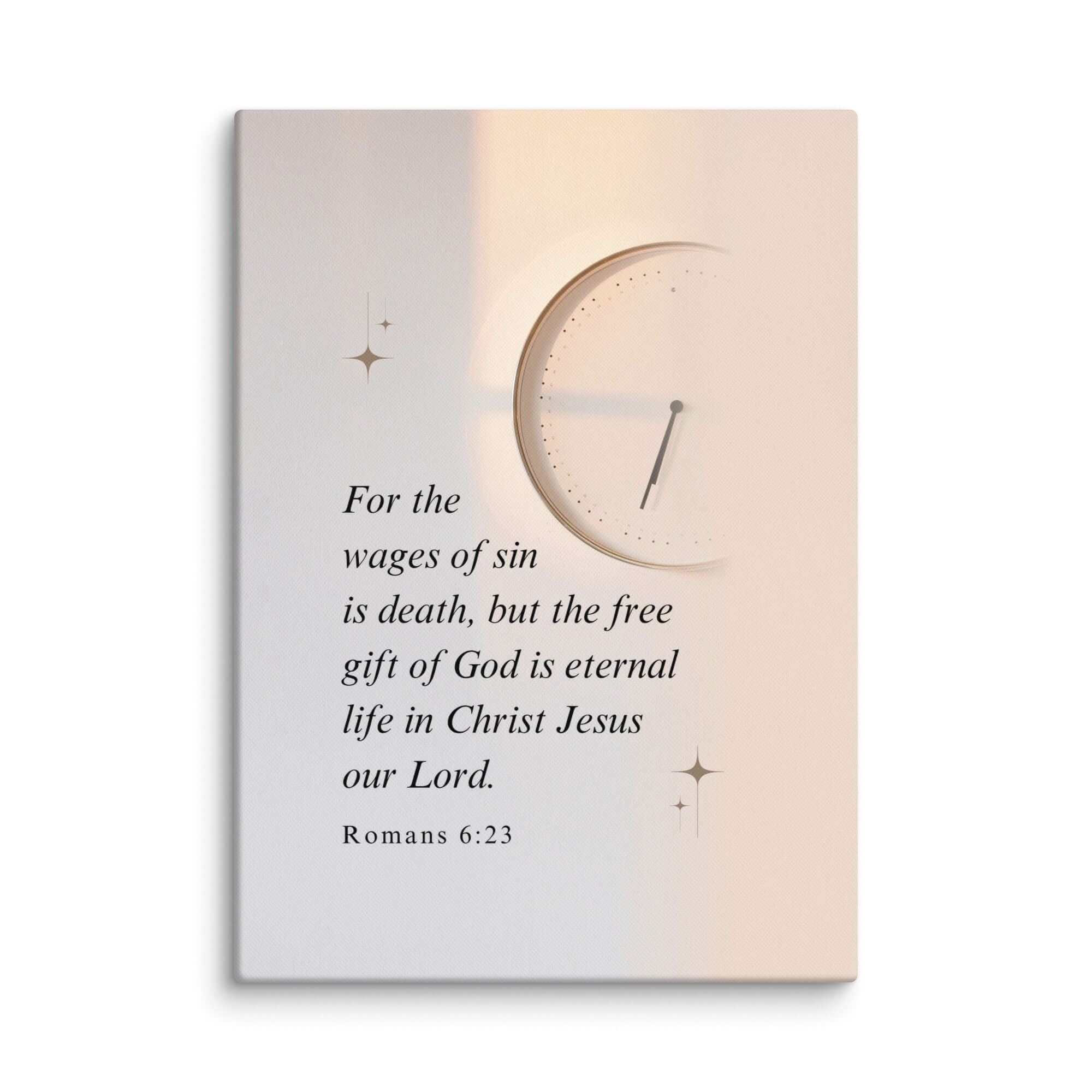 Romans 6:23 Bible Verse, our Lord Canvas Print Wall Art 20″×28″