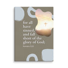 Romans 3:23 Bible Verse, the glory Canvas Print Wall Art 20″×28″