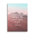 John 14:27 Bible Verse, I give you Canvas Print Wall Art 20″×28″
