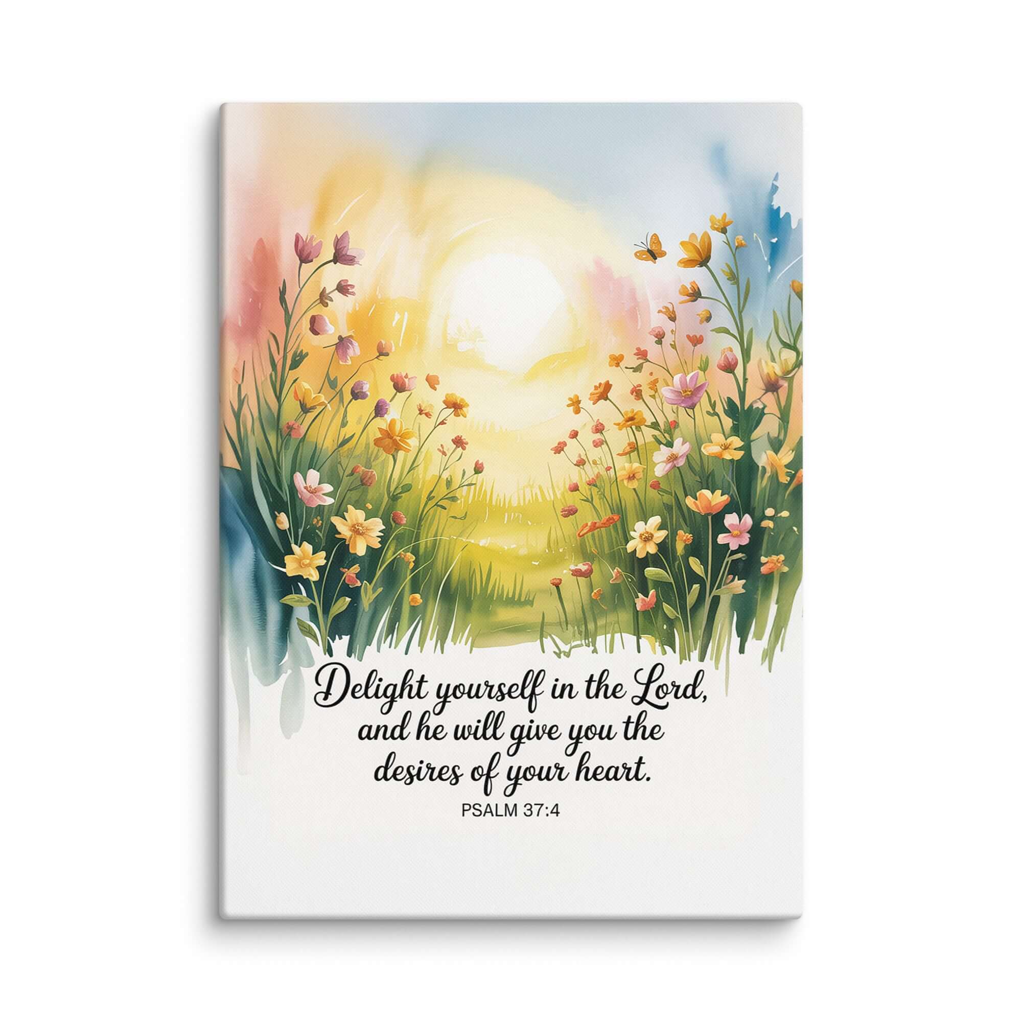 Psalm 37:4 Bible Verse, will give Canvas 20″×28″