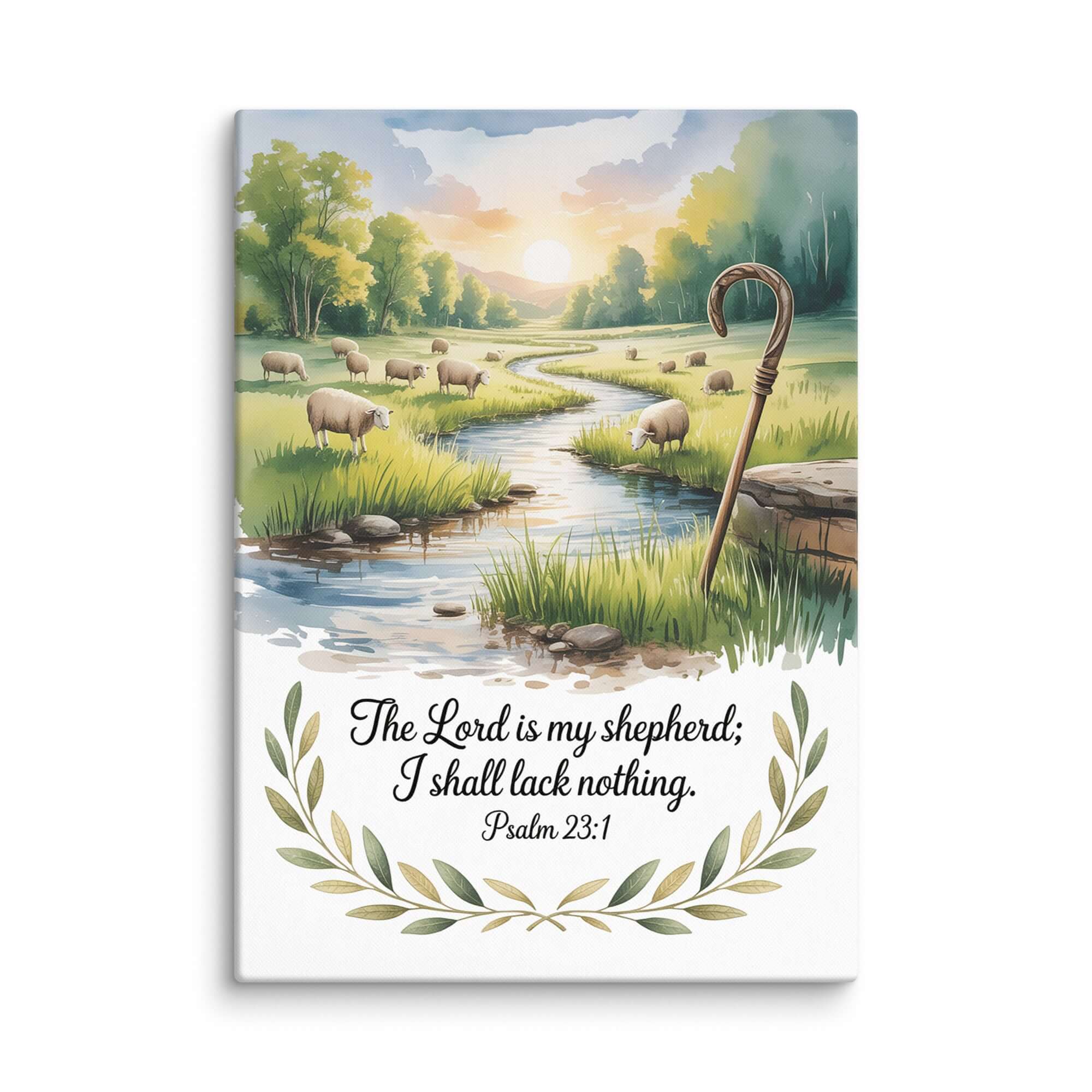 Psalm 23:1 Bible Verse, is my Canvas 20″×28″